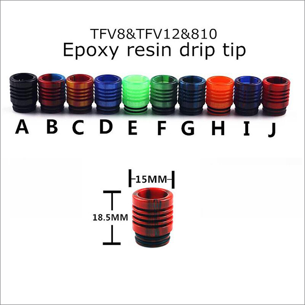 Epoxy Resin 810 drip tips for TFV8&TFV12 Atomizer